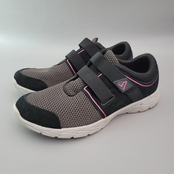 Vionic Brisk Ema Slip On Shoes Sneaker Women 9.5 Black Gray Comfort Lightweight - Picture 1 of 16